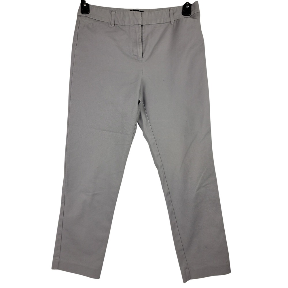 Liz Claiborne Career Women Pants Gray Classic Fit Size 4 Cotton Blend
